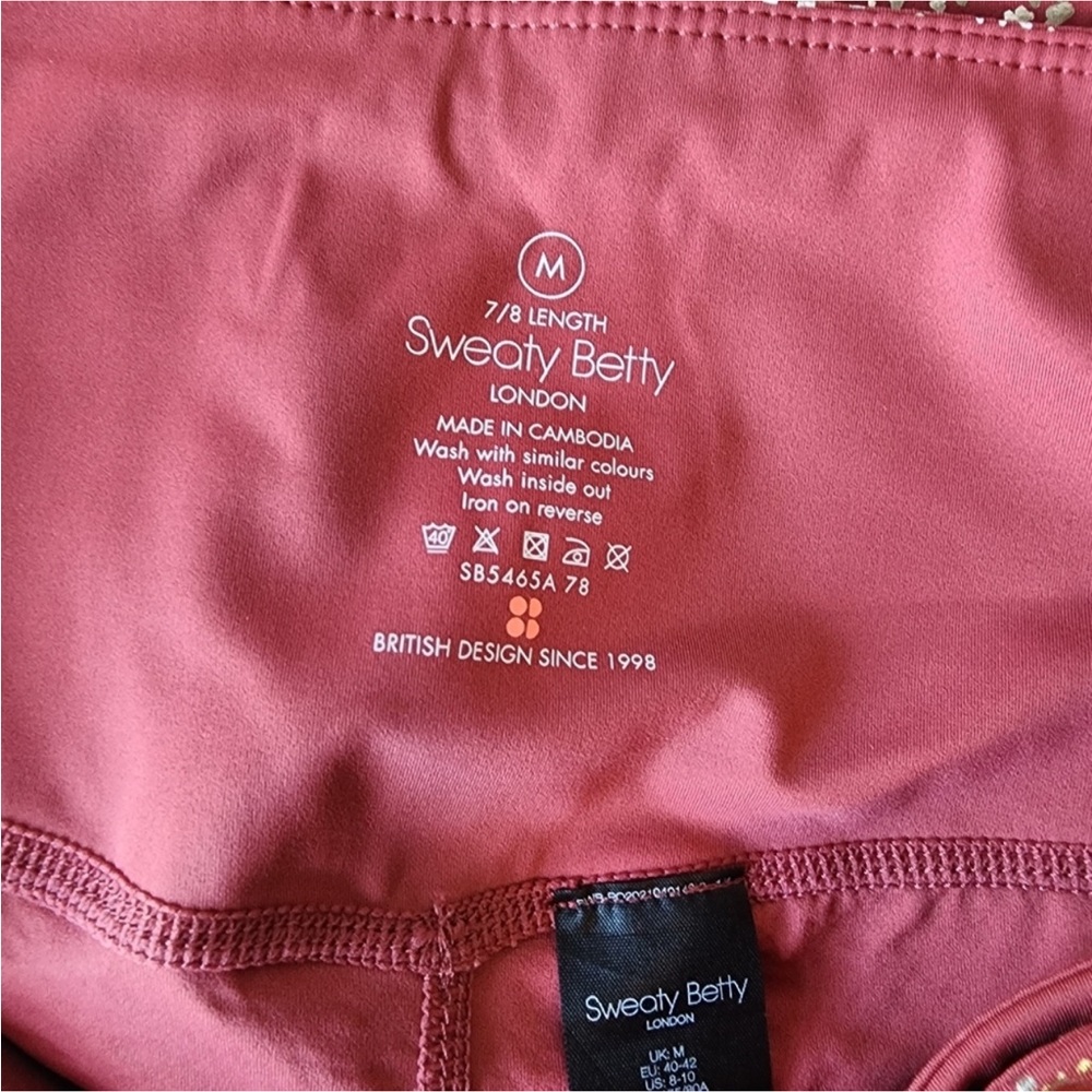 NWOT. Sweaty Betty Goddess 7/8 Workout Leggins - Picture 4 of 5